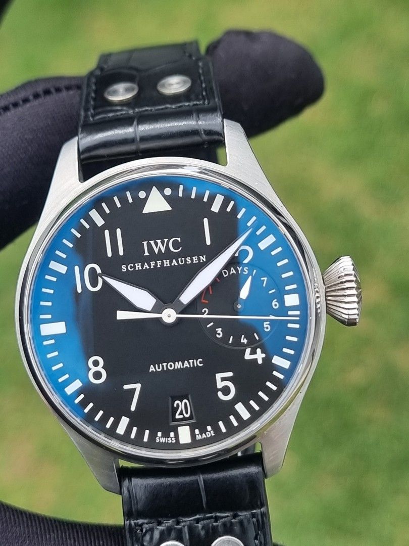 SERVICED BY AGENT 2020 BLACK IWC BIG PILOT PILOT S WATCH 5004 500401 IW500401 IWC500401 5004 01