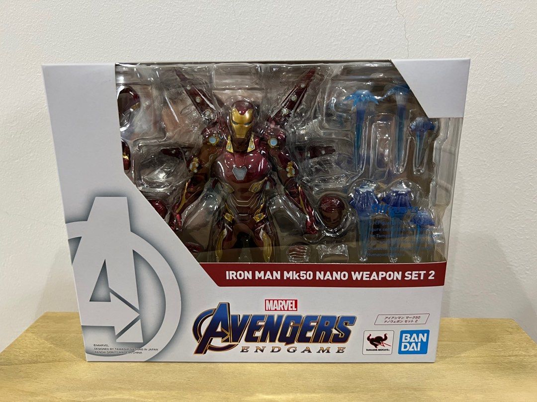 SHF Iron man mark 50 nano weapon set 2 Avengers Endgame s.h.figuarts ...