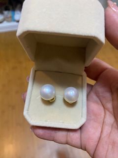 South sea pearl earrings 12mm