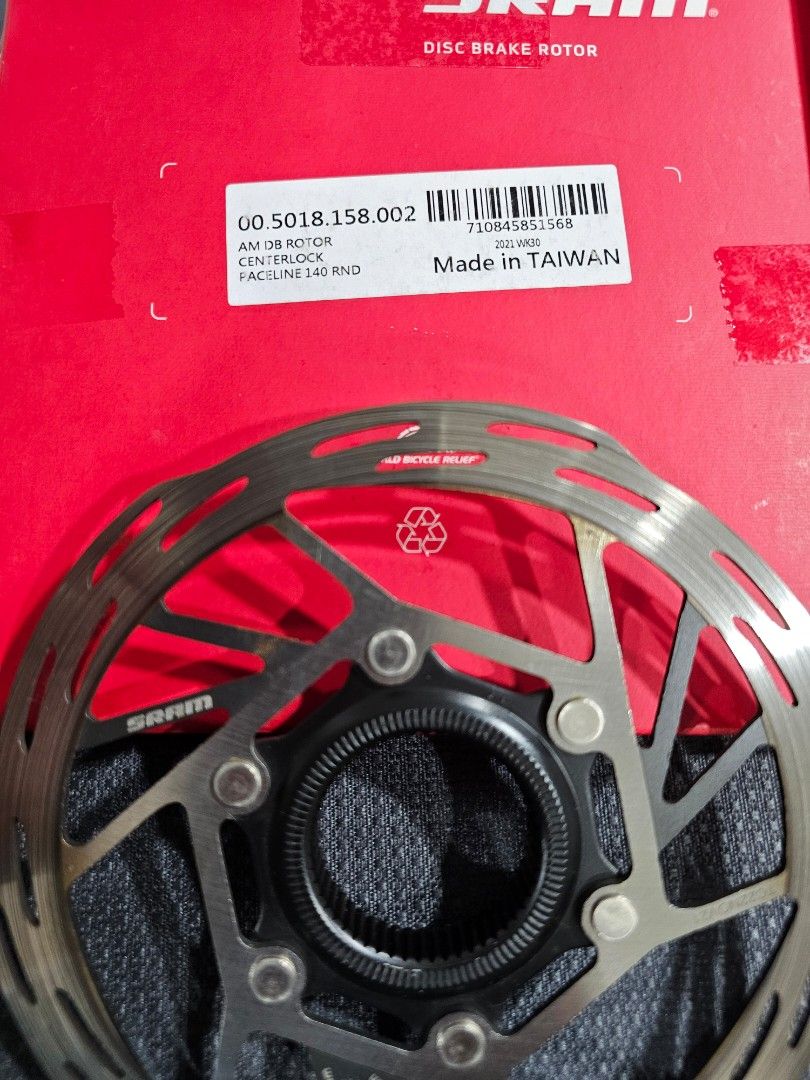 SRAM PACELINE Centerlock Rotors 140mm (Category: Bicycles) located in Taguig. Submitted by lionsnest (Listing ID 1297727962, Image 3). Description: FS: SRAM Paceline Rotors/Discs -Center Lock 140mm Condition- Like New. used less than 50kms RFS :Extra Note: NO lock rings. Rotors only..
