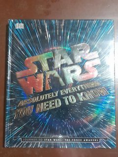 Star Wars ABSOLUTELY EVERYTHNG YOU NEED TO KNOW Hardcover Book (SEALED)