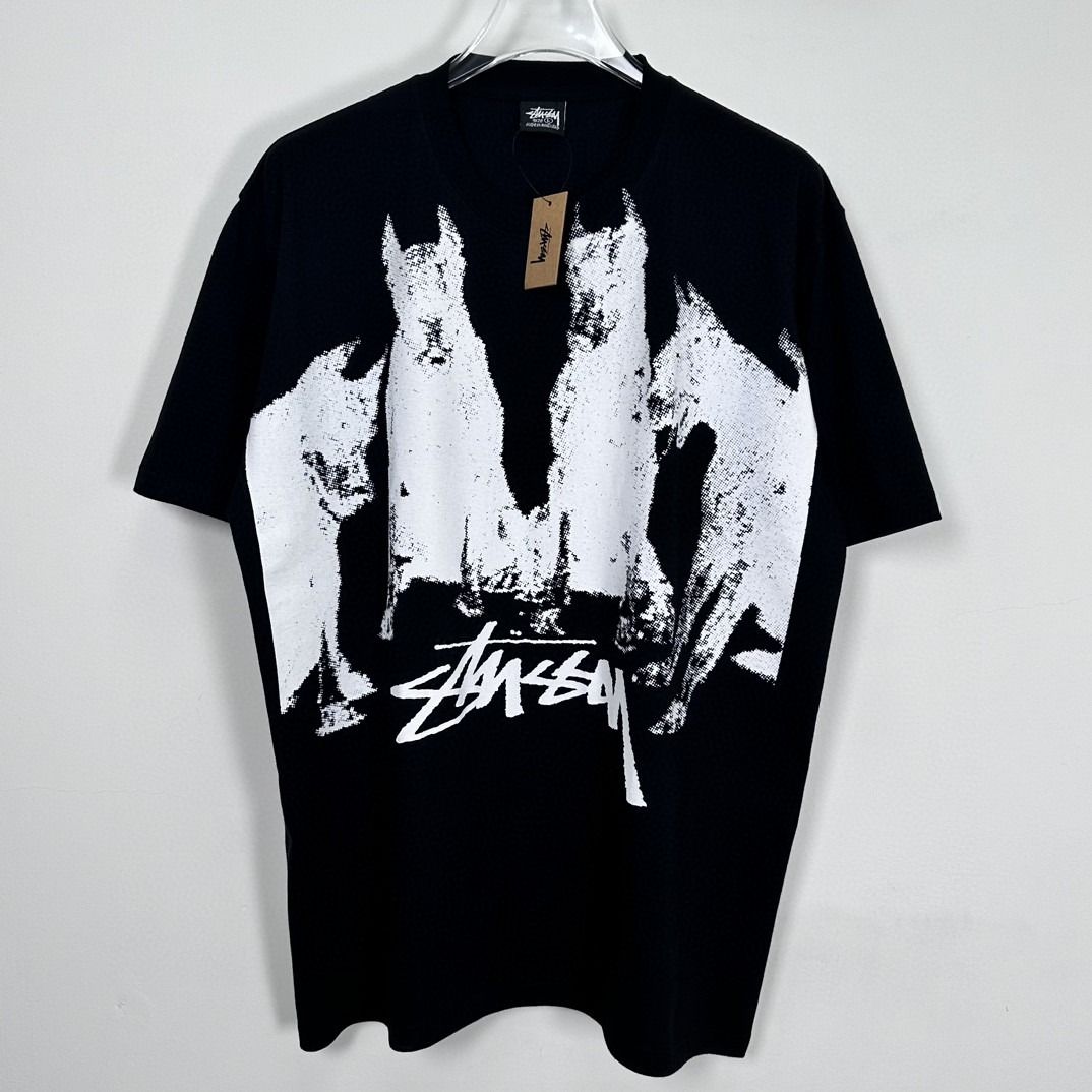 STUSSY 24SS DOBERMANS TEE M-XL , 男裝, 上身及套裝, T-shirt