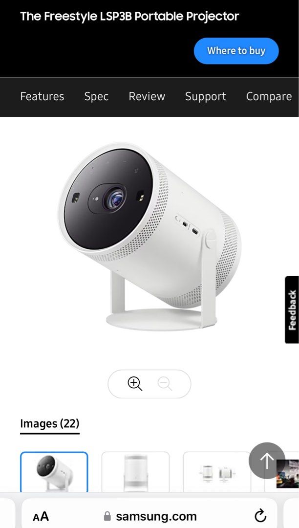 The Freestyle LSP3B Portable Projector