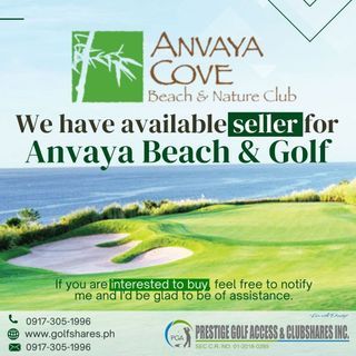 ANVAYA COVE BEACH & NATURE CLUB (GOLF AND BEACH) SHARE AVAILABLE