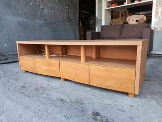 Tv rack w/ curved drawer