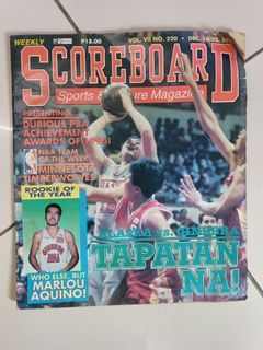 Vintage 1996 Scoreboard Sports Magazine - PBA Alaska VS Ginebra - Rookie Marlou Aquino - Basketball