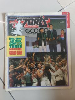 Vintage 1997 Atlas Sports Magazine - PBA Alaska Grand Slam Champion Basketball, Onyok Velasco, Paeng