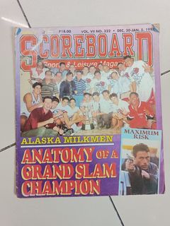 Vintage 1997 Scoreboard Sports Magazine - PBA Alaska Milkmen -Anatomy Grand Slam Champion Basketball