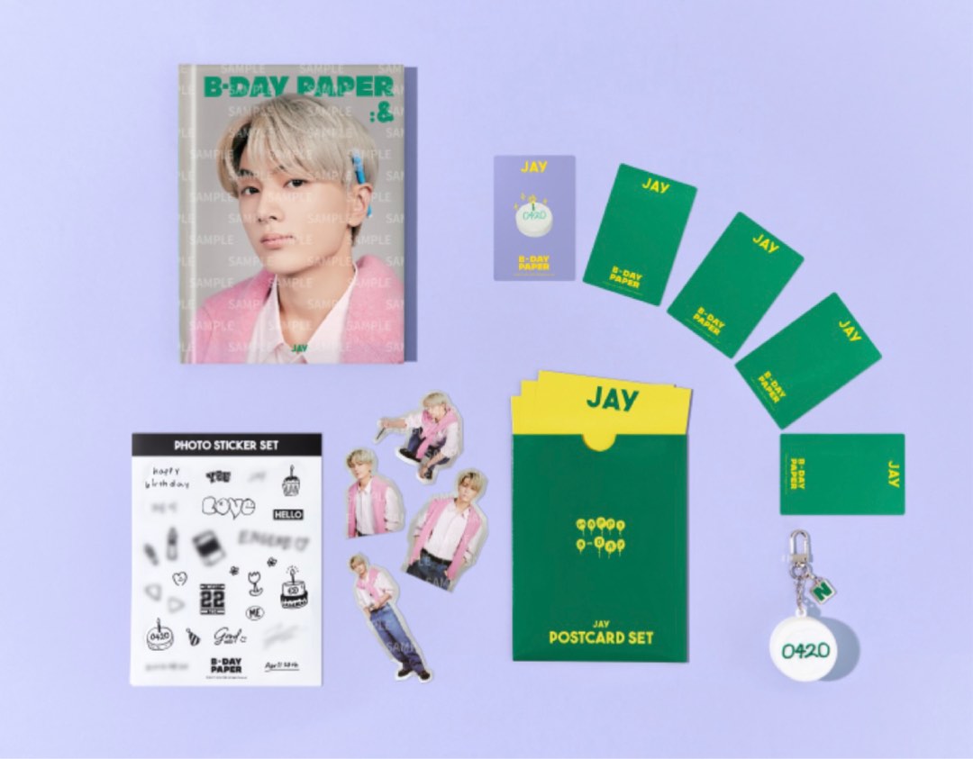 ENHYPEN JAY ジェイ B-DAY PAPER Jay (of Enhypen) - B-Day Paper - HALLYUSUPERSTORE
