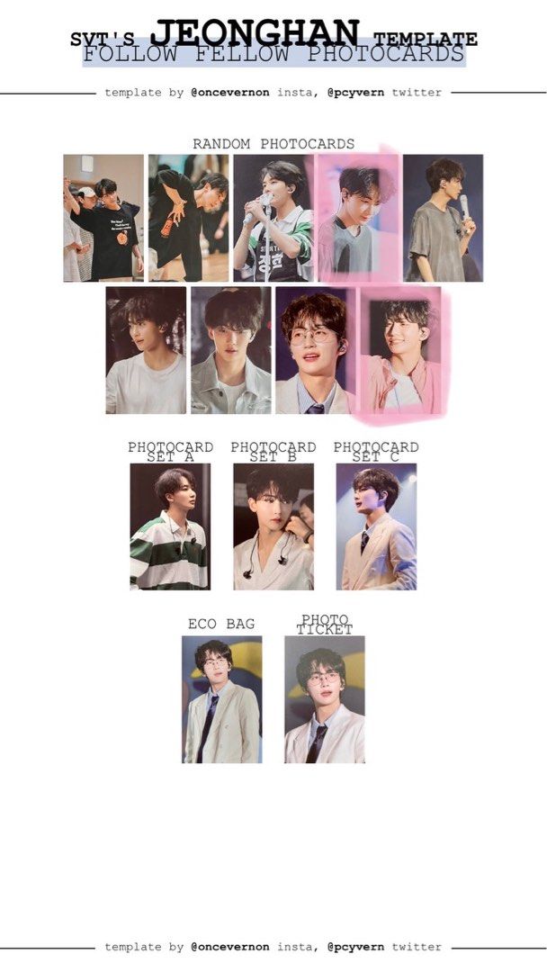 wtt seventeen jeonghan follow fellow exhibition random photocards