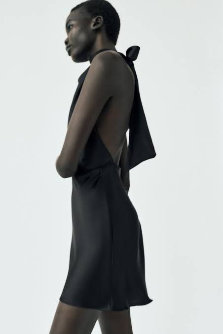 Zara black cowl / drape backless dress, Women's Fashion, Dresses & Sets,  Dresses on Carousell