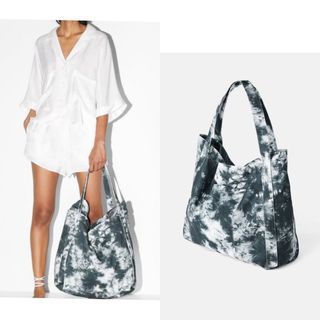 Flash Sale🩸ZARA Tie Dye Fabric Beach Bag/Summer Bag Large Size