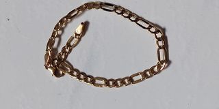 18k Gold Figaro Bracelet, Saudi Gold
