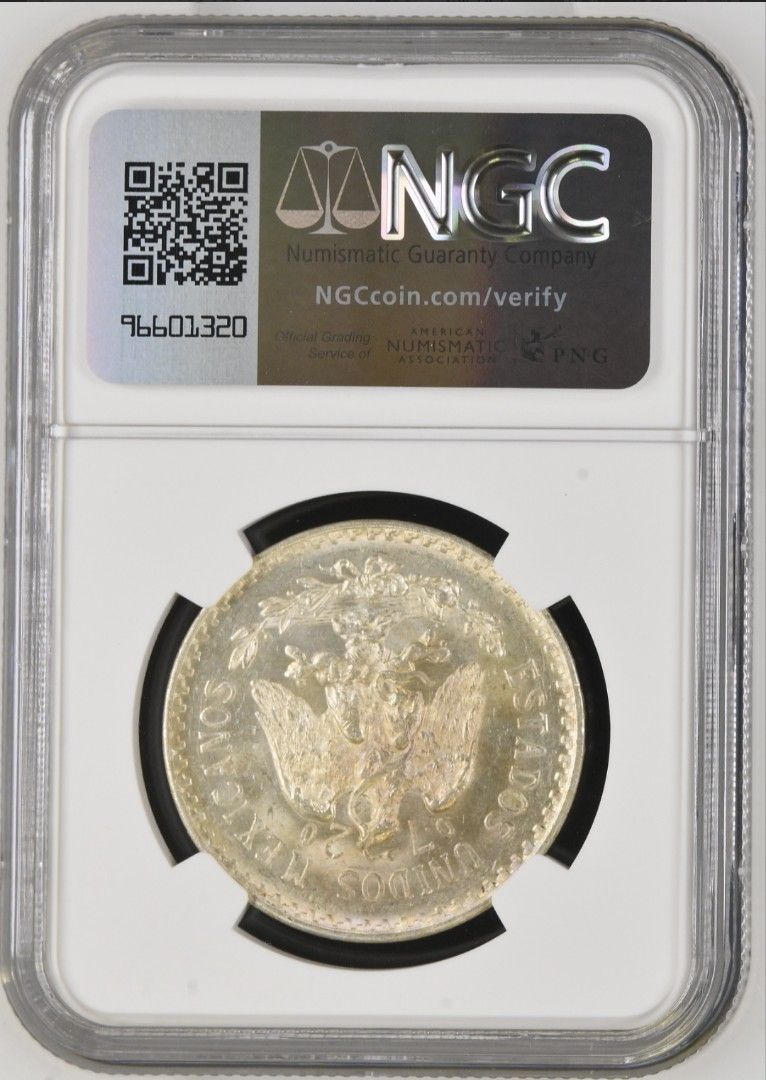 1940年M 墨西哥1 比索NGC MS64 BU, Mexico 1 Peso 1940-M Silver coin, 興趣及遊戲,  收藏品及紀念品, 錢幣- Carousell