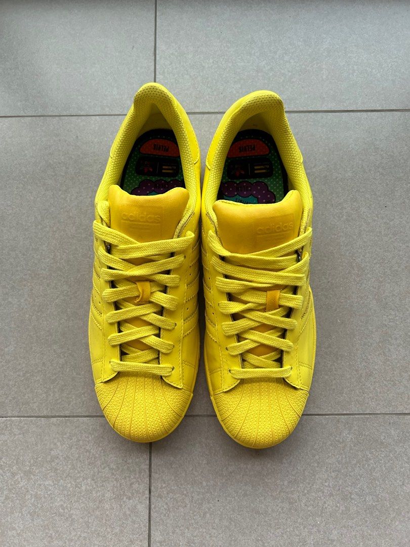 2014 Adidas x Pharrell Williams Superstar Supercolor Pack Yellow US 9.5 Men s Fashion Footwear Casual shoes on Carousell