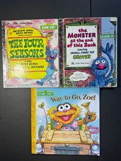 3 Sesame Street books (preloved)