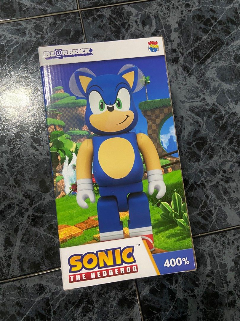 400% Sonic the hedgehog bearbrick be@rbrick, Hobbies & Toys, Toys 