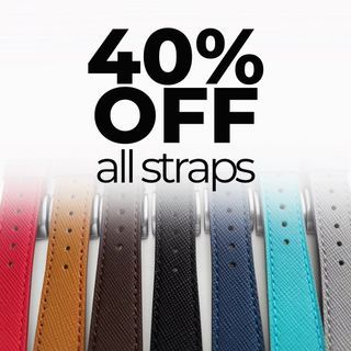 40% OFF Saffiano-style Genuine Leather Straps!