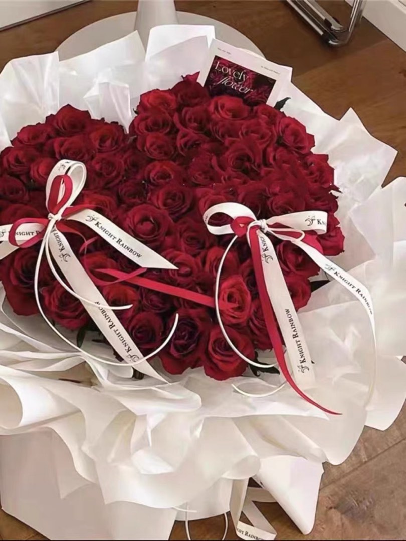 52 Stalks DIY Everlasting Cochineal Scarlet Rose Preserved Soap Flower ...