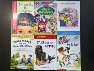 6 children’s preschool books (preloved)