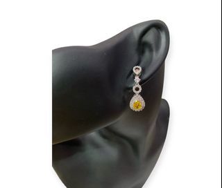 🌸 Beautiful & Elegant Citrine Stud Dangling Earrings 🌸