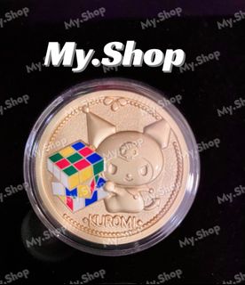 ➡️Standard Mail⬅️ Sanrio Characters Collectible Coin Set 《Online Store Exclusive》～"Retro Toy Series" Set B KUROMI Kuromi/Curly M～Puzzle Cube64207020962819110