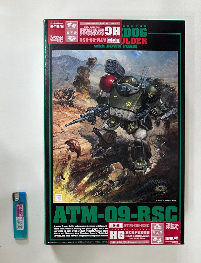 絕版WAVE 限定版1/24 裝甲騎兵眼鏡狗ATM-09-RSC, 興趣及遊戲