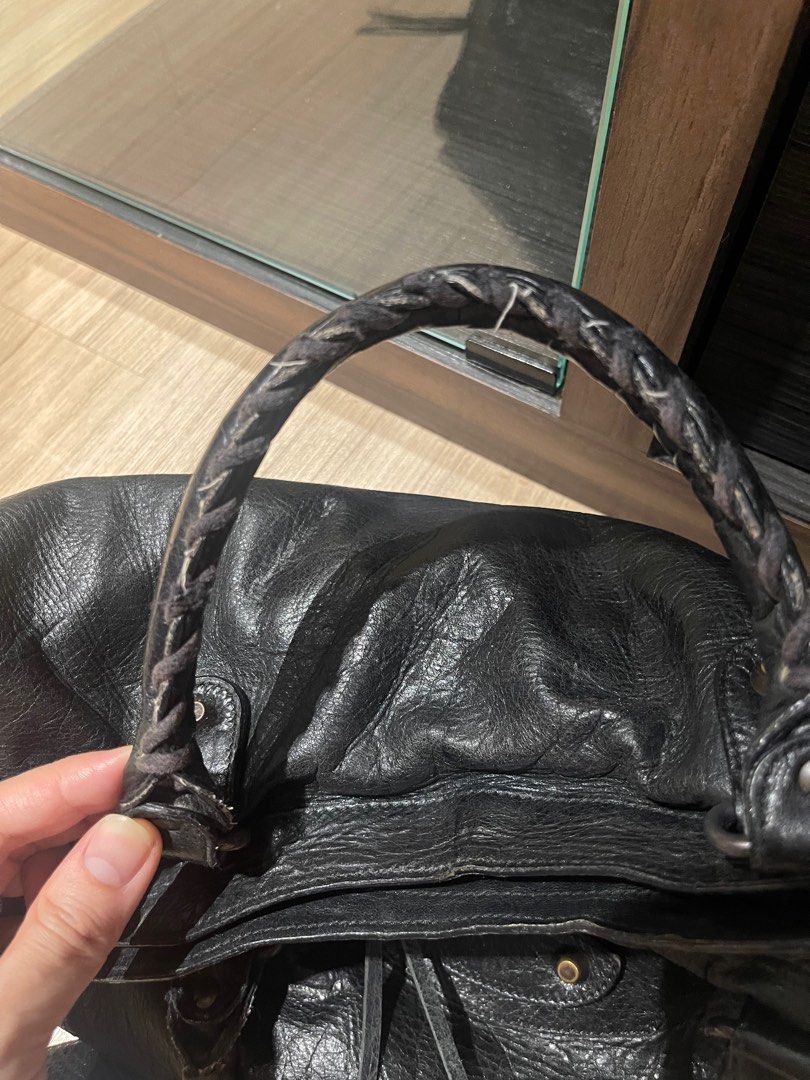 Balenciaga Black City Bag Chevre Leather Luxury Bags Wallets on Carousell