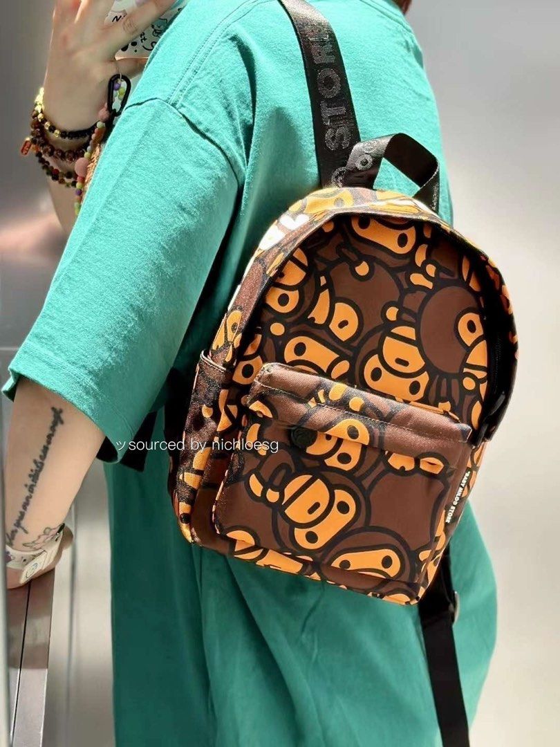 BAPE ALL BABY MILO MINI BACKPACK, Women's Fashion, Bags & Wallets