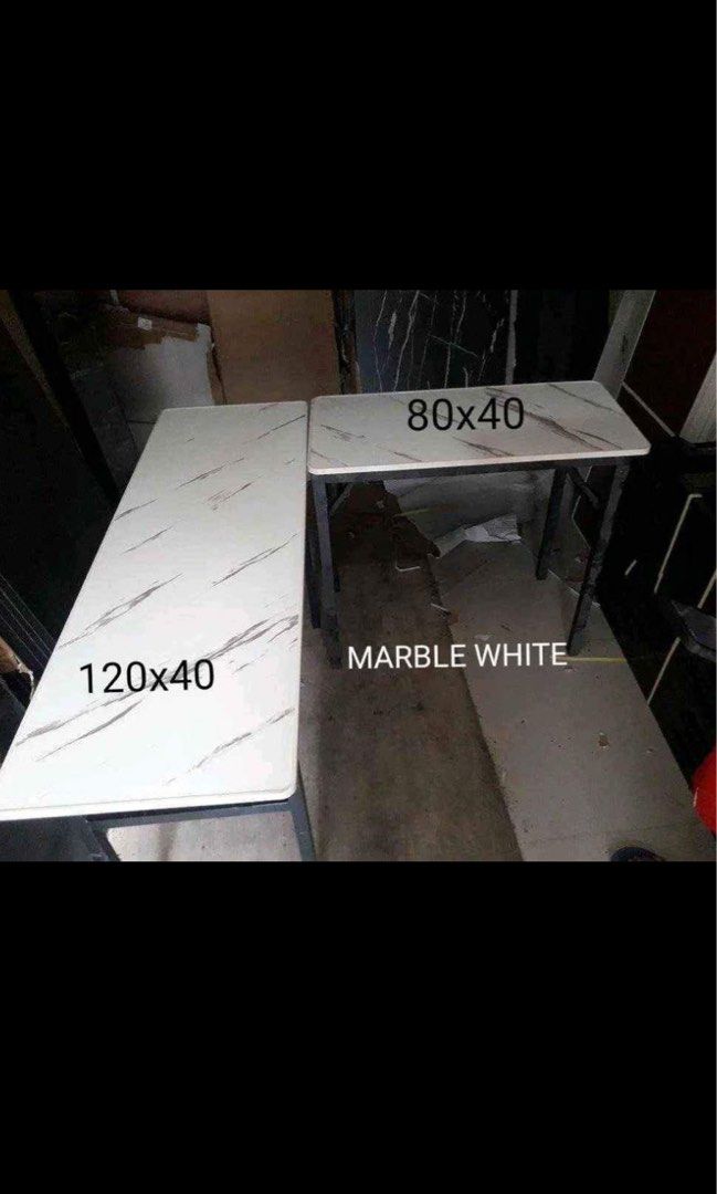 BEST SELLER 📌💌 FOLDABLE COMPUTER TABLE SALE L SHAPE (Category: Tables & Sets) located in Manila. Submitted by kellychz (Listing ID 1297930348, Image 1). Description: L SHAPE FOLDABLE COMPUTER TABLE BRAND NEW ON HAND COD OR GCASH.
