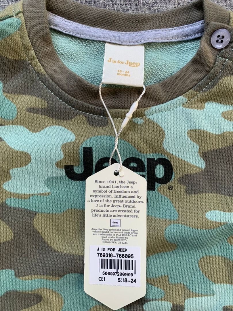 Brand New Sweater Army Design Jeep Brand Babies Kids Babies Kids Fashion on Carousell