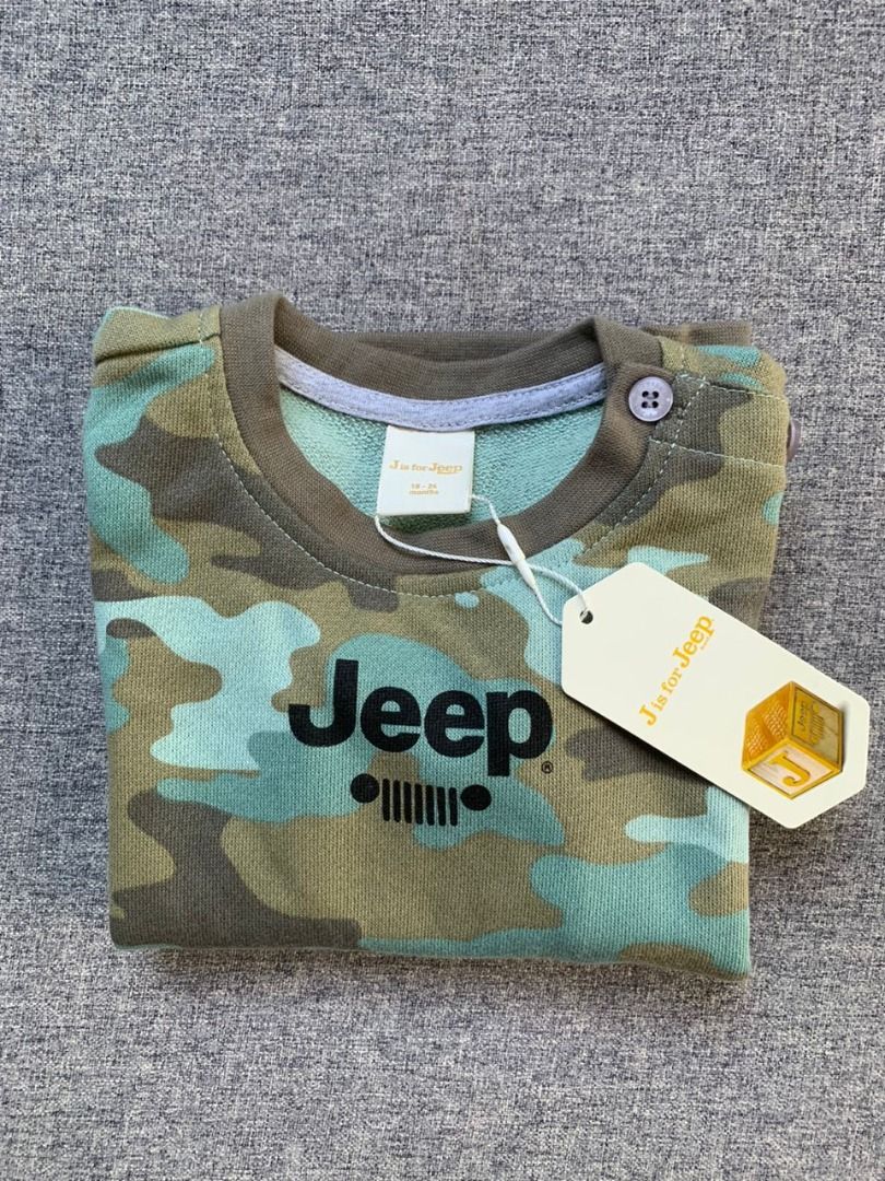 Brand New Sweater Army Design Jeep Brand Babies Kids Babies Kids Fashion on Carousell