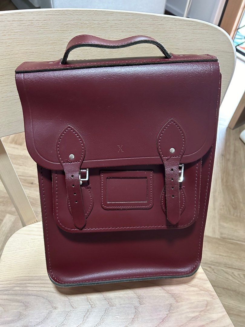 oxblood backpack