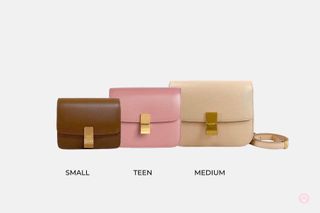 Celine Box  Bag Complete Cream Color