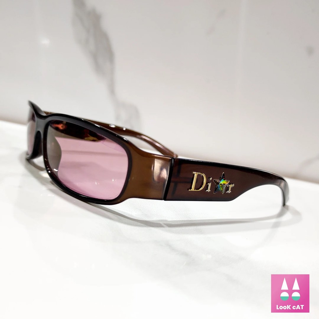christian dior SHINY DIOR 2 sunglasses brown vintage y2k bayonetta