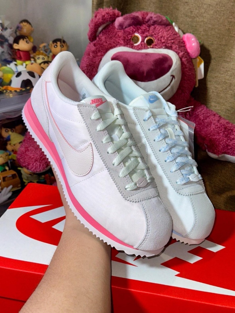 Cortez Light Soft Pink Glacier Blue W Women s Fashion Footwear Sneakers on Carousell