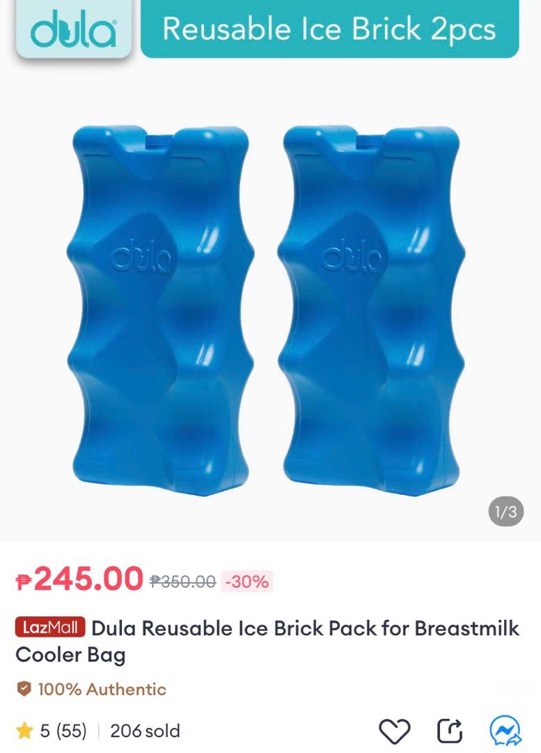 Dula Reusable Ice Brick Pack for Breastmilk Cooler Bag (Category: Other Babies Going Out Needs) located in Marilao. Submitted by withlovevictoria (Listing ID 1297878073, Image 3). Description: .
