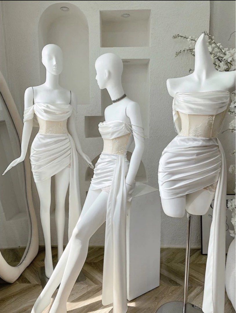 Creamy White Corset Dress