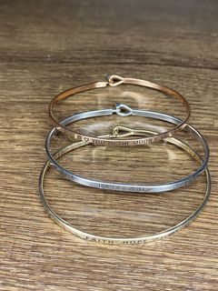 Engraved Bracelets in Silver, gold and rose gold