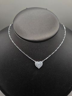 FASTBREAK SALE Natural Diamond Heart Necklace