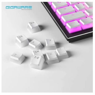 Gigaware PBT Double Shot 104 Keys Sideglow Pudding Keycaps (Category: Computer Keyboard) located in Manila. Submitted by gigaware (Listing ID 1297826953, Image 3). Description: "KEYCAPS only, Keyboard not included. Keyboard picture for effect purposes" Ergonomics ladder design. science is more comfortable Two color injection molding process, uniform light transmission,clear writing, durable and non fading Excellent material provides touches abras