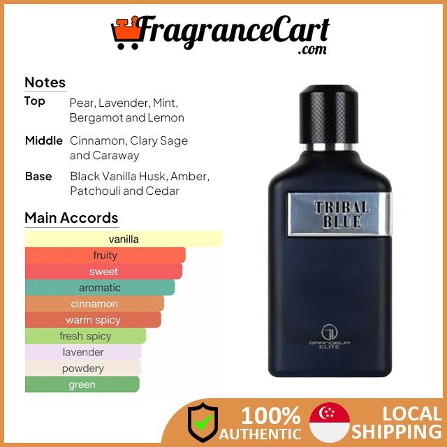 Grandeur Tribal Blue EDP for Men (100ml) [Brand New 100