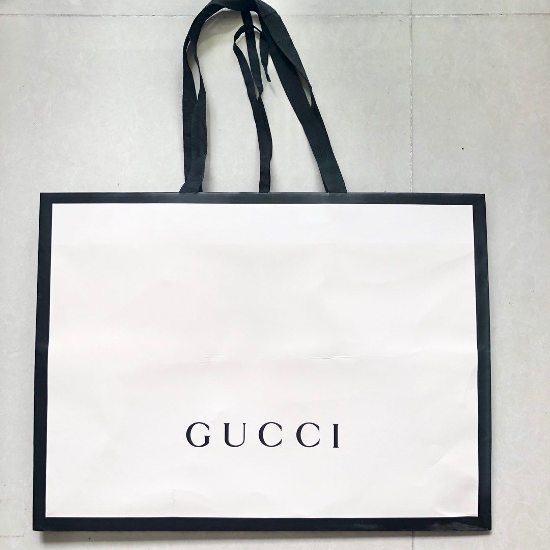 Gucci paper bags Women s Fashion Bags Wallets Tote Bags on Carousell