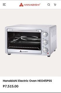 Hanabishi heo 45pss 45L electric convection oven