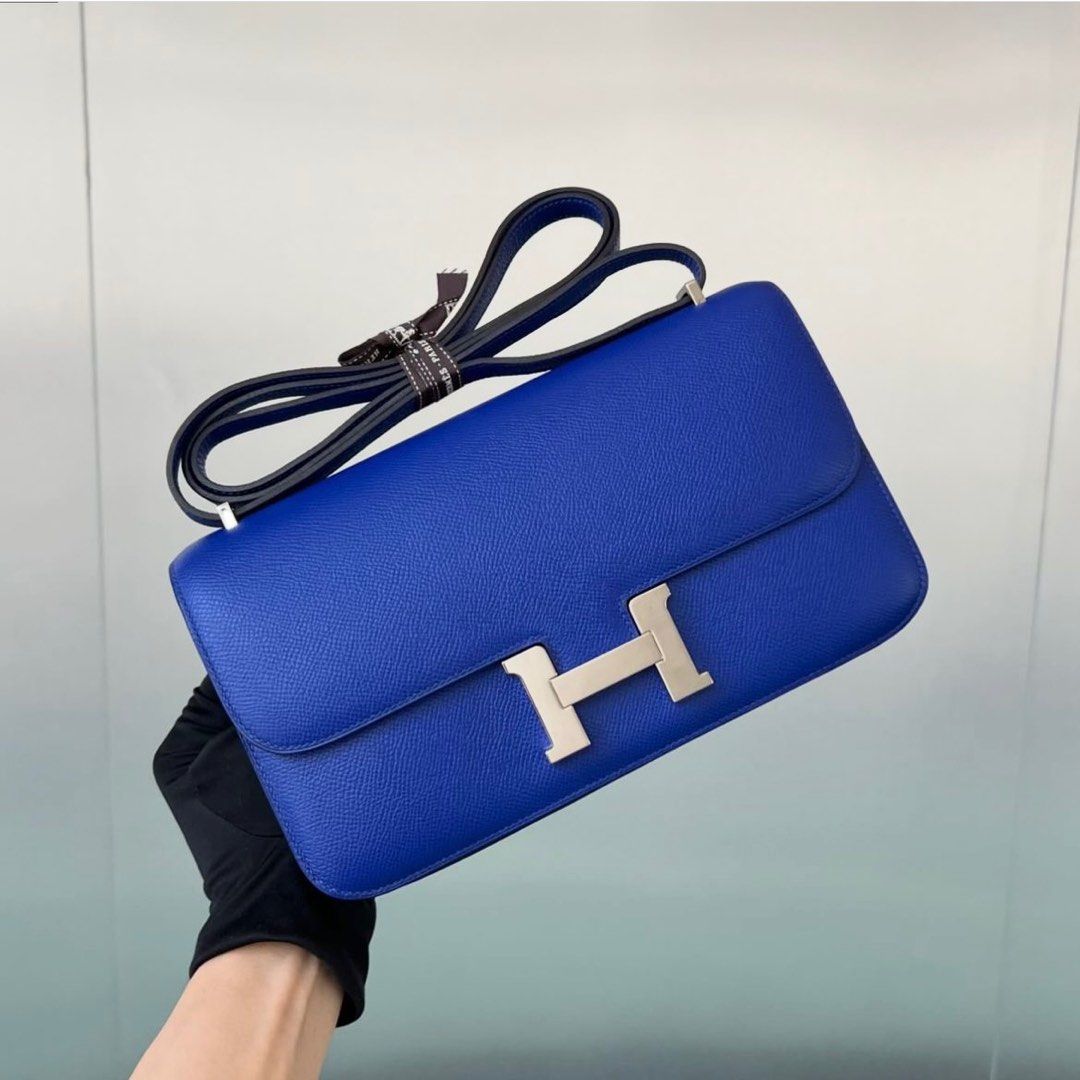 Hermes Constance Elan Blue Electric Epsom Phw