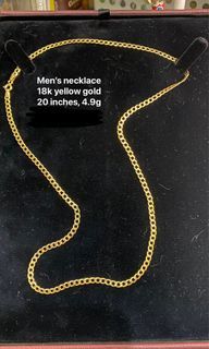 Hulugan Lay-away Men’s Necklace 18k Gold