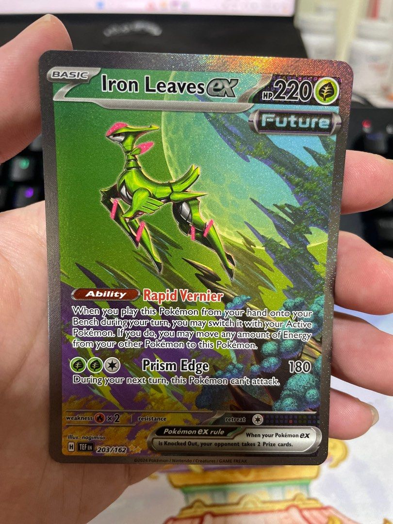 Iron Leaves EX SIR (203/162) - Scarlet & Violet: Temporal Forces Singles,  Hobbies & Toys, Toys & Games on Carousell