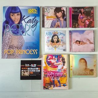 KATY PERRY CD AND DVD SET: ONE OF THE BOYS SPECIAL EDITION, 2-DISC MTV UNPLUGGED, TEENAGE DREAM THE COMPLETE CONFECTION WITH LENTICULAR COVER, PRISM LIMITED EDITION PACKAGE WITH BONUS TRACKS, PART OF ME MOVIE + 64 PAGE MAGAZINE