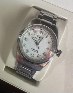 Longines Spirit Chronometer Pilot Watch Silver Textured Dial 40mm