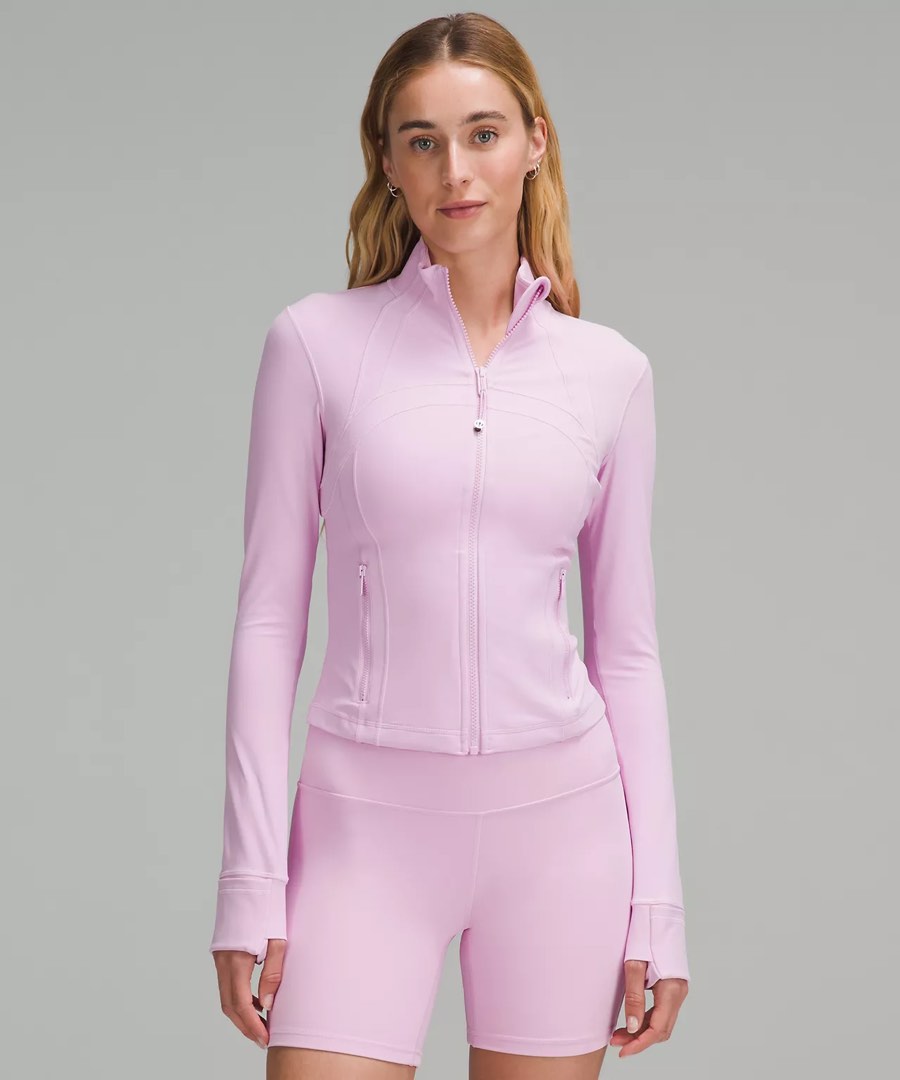 新品未使用！lululemon Define クロップリブNulu ピンク4 Lululemon Define Jacket Nulu Cropped Vitapink Strawberry Milkshake